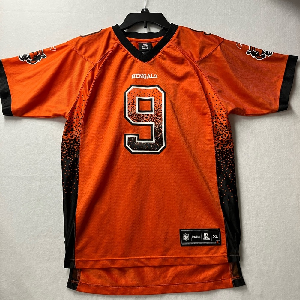 REEBOK Carson Palmer Cincinnati Bengals #9 Orange NFL Jersey Youth XL 18-20 OHIO